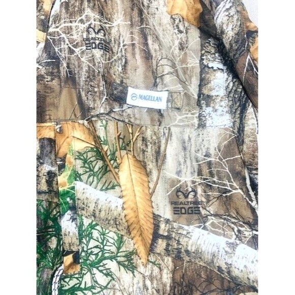 Magellan Outdoor Realtree Edge Fish Gear Camo Short Sleeve Shirt 3XL Relaxed Fit - Picture 8 of 10
